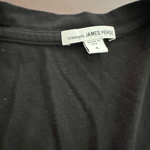 JAMES PERSE Black V Neck Tee - Picture 4 of 7